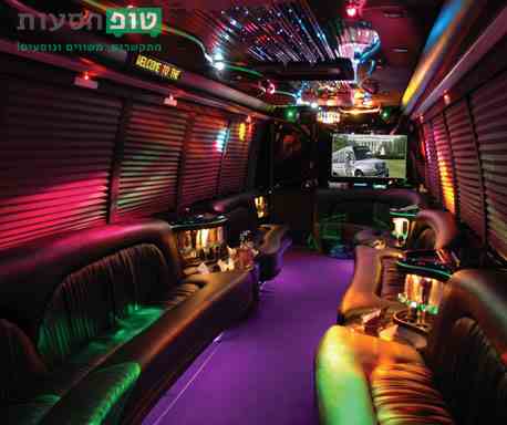 כך נראה רכב מבפנים לדוגמא שירותי הסעות vip